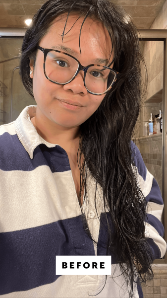 Calaor before using the Dyson Airstrait Straightener